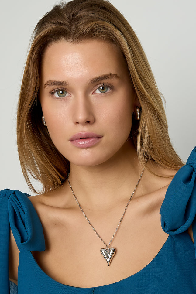 simpele ketting met iconisch hart medium