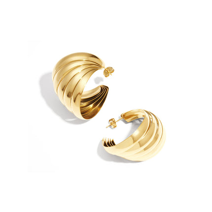 Oorbellen van roestvrij staal, geometrisch, casual, dagelijks, eenvoudig, serie, damessieraden