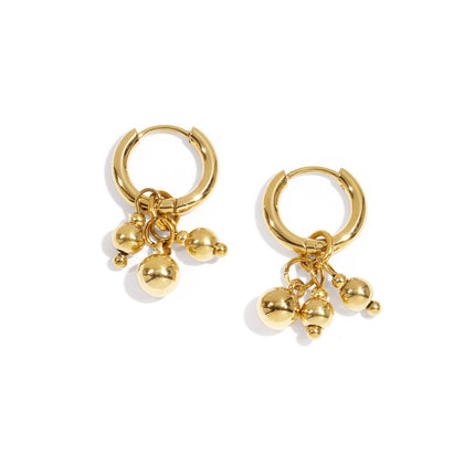 Oorbellen van roestvrij staal met druppelvorm, onregelmatige vorm, casual, dagelijks, eenvoudig, serie, damessieraden