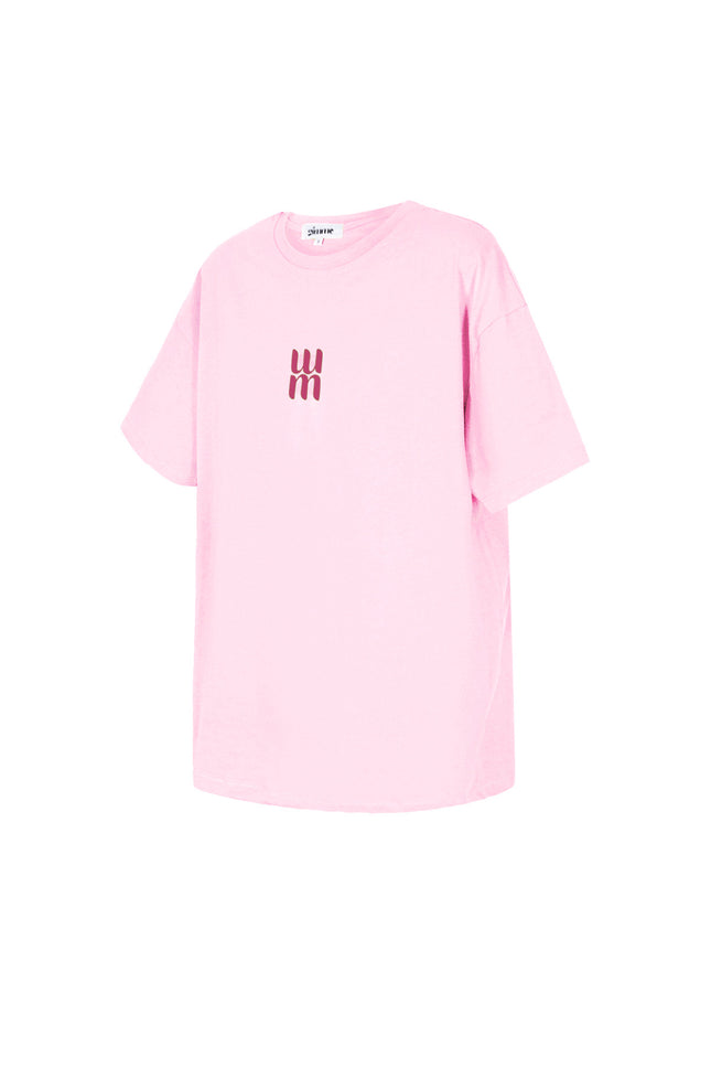 Cotton Vrouwen T-shirt Oversized Minimalistisch Logo