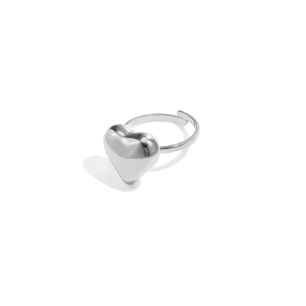 Statement ring klassiek hart
