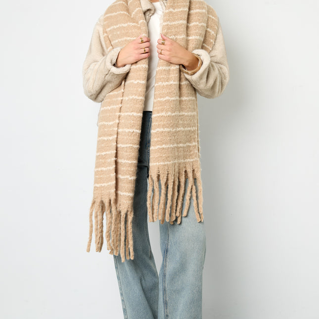 Wintersjaals Strip Casual Polyester Dagelijks