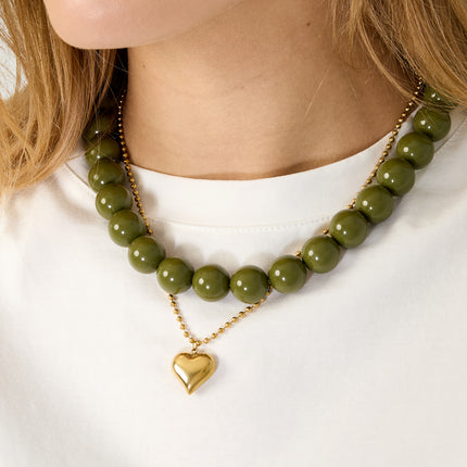 Grote gekleurde ketting-15mm