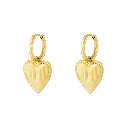 Basic hart oorbellen