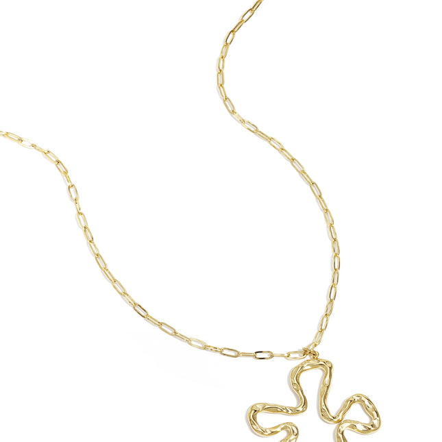 Roestvrijstalen hangerkettingen met koraalmotief, casual, alledaagse, eenvoudige serie damessieraden