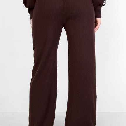 gebreide broek met strepen