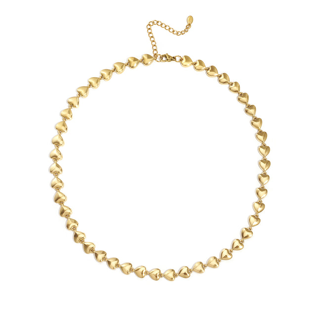 Roestvrijstalen kettingen met hart, casual, dagelijks, eenvoudig, serie, damessieraden