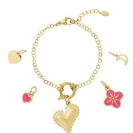 Chunky hart DIY armband