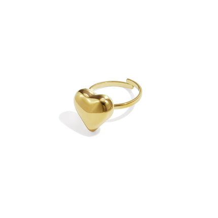 Statement ring klassiek hart