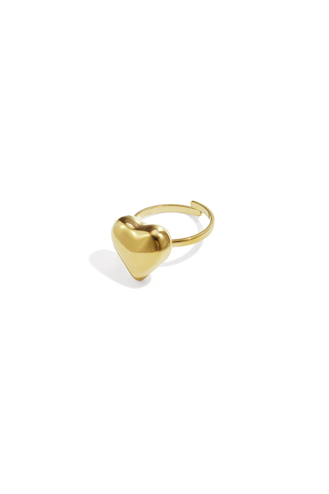 Statement ring klassiek hart