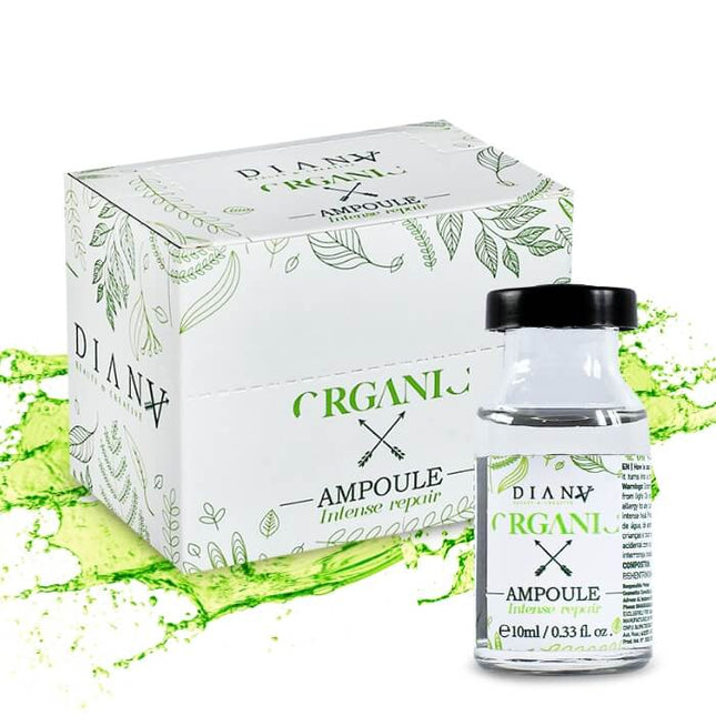 Organic Ampullen Voor Haar 6×10 ml – Natuurlijke regeneratie en glans