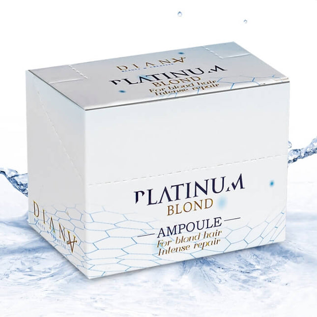Ampoules Platinum pour cheveux blonds 6 x 10 ml – Blond froid, brillance et réparation