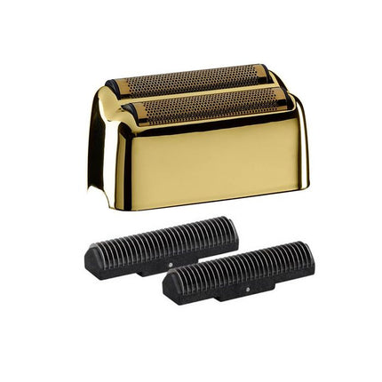 Babyliss PRO 4Artists Ersatzkopf, Goldmetall-Doppelfolienrasierer, Schwarz