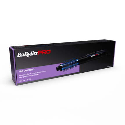 Babyliss PRO Warme lucht borstel Blue Lightning PRO 34 mm Zwart 700W