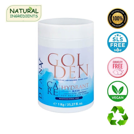 Golden Blue Protein Home Care Mask – Regenerierende Maske mit violettem Pigment für blondes Haar – 1000 g