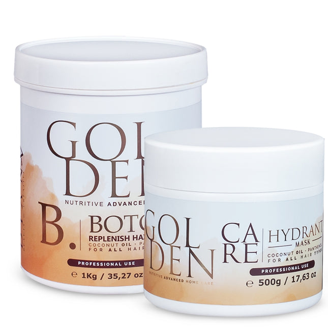 Kit de soin Botox pour cheveux dorés 1000 g + 500 g