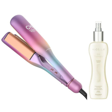CHI Vibes Wave On Colossal Waver + Biosilk Silk Therapy Thermal Shield 207 ml
