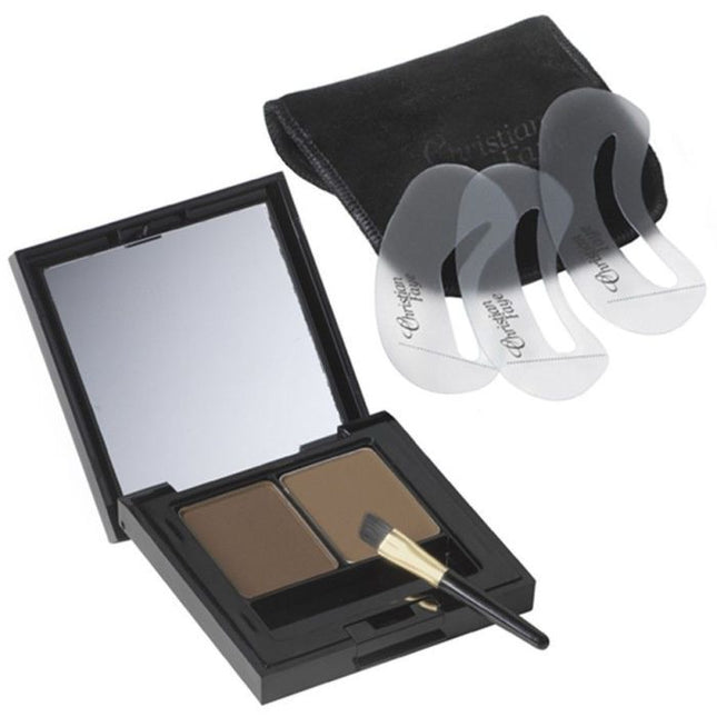 Christian Faye Wenkbrauwpoeder Duo Kit dark brown 3gr