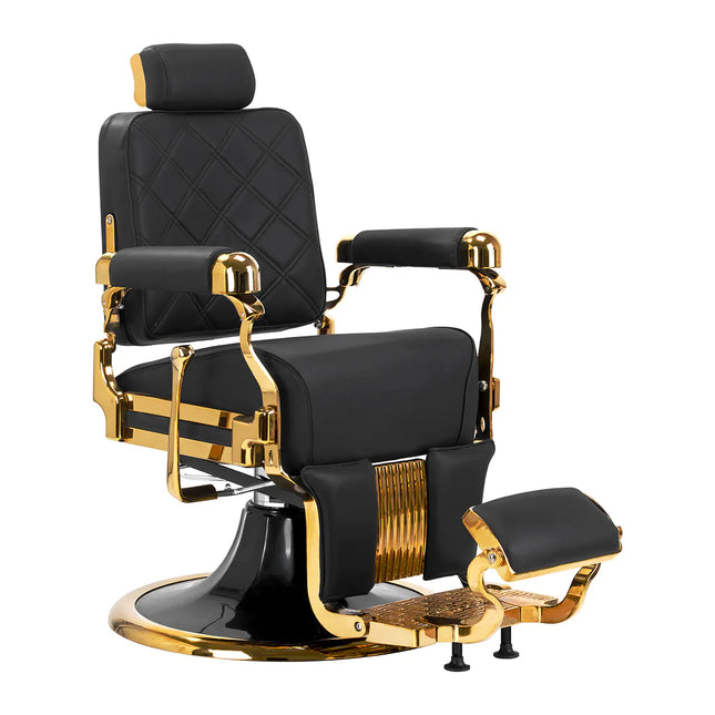 Gabbiano Leonardo barber chair gold black 