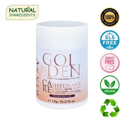 Golden Botox Home Care Haarmaske 1000 g – mit Kokosöl, Panthenol &amp; Vitamin B2