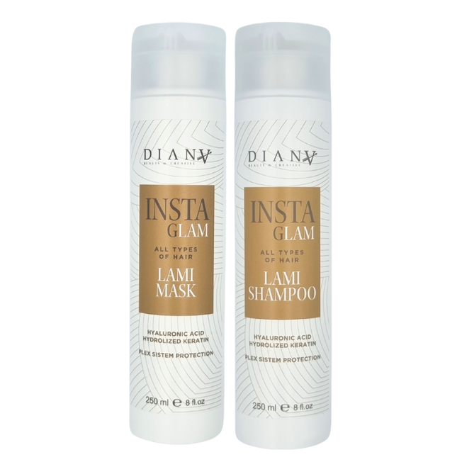 InstaGlam Home Care Set (Shampoo + Haarmasker) 2×250 ml – Complete verzorging na behandelingen