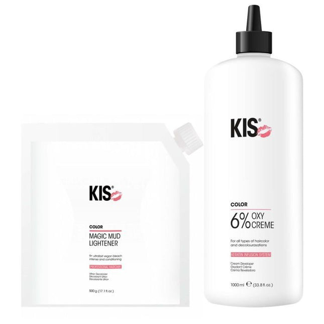 KIS Magic Mud Lightener 500gr + OxyCream 6% 1000ml