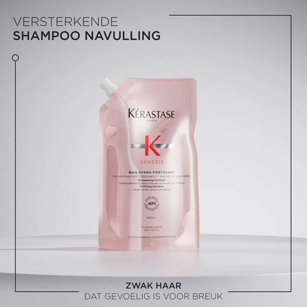 Kerastase Genesis Bain Hydra-Fortifiant 500ml + Refill 500ml