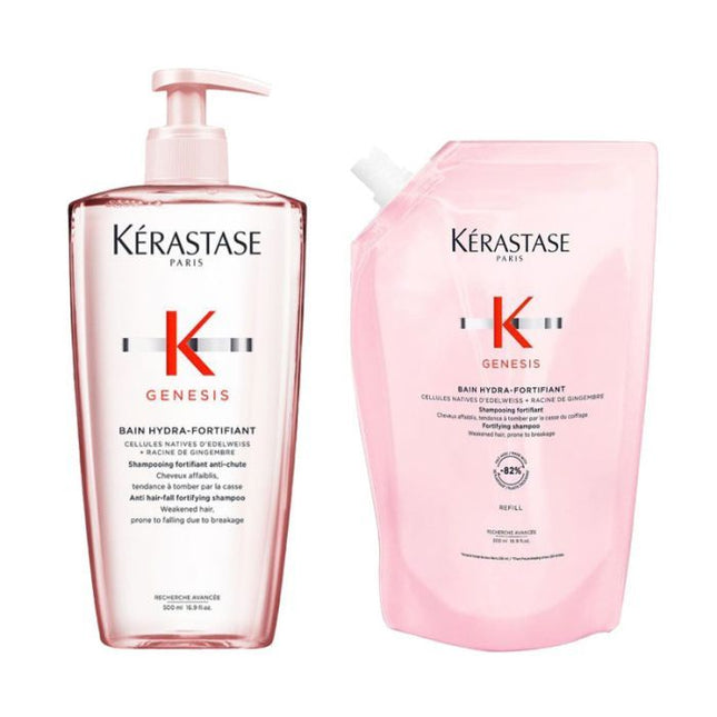 Kerastase Genesis Bain Hydra-Fortifiant 500ml + Refill 500ml
