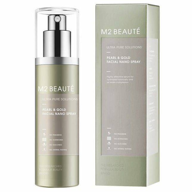 M2 Beauté Ultra Pure Solutions Pearl &amp; Gold Facial Nano Spray 75ml