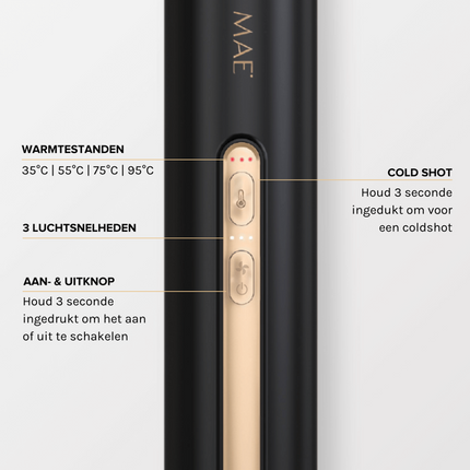MAE Airstyler II Zwart