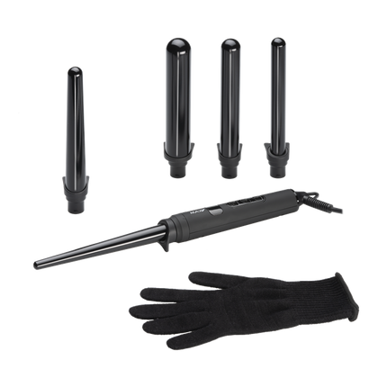 Max Pro Fusion Multifunktions-Lockenstab, Schwarz, 100 W