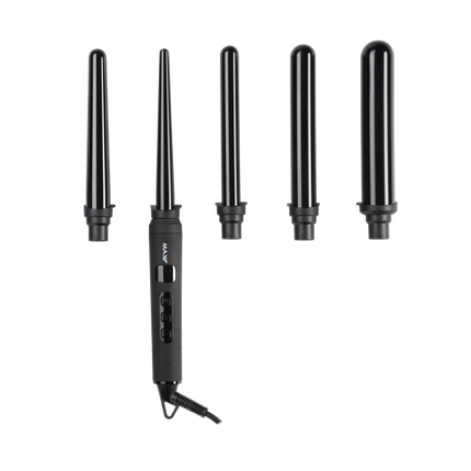 Max Pro Fusion Multifunktions-Lockenstab, Schwarz, 100 W