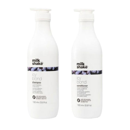 Milk_Shake Icy Blond Shampoo 1000ml + Conditioner 1000ml