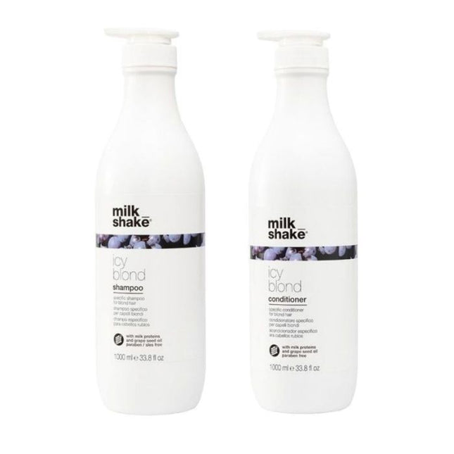 Milk_Shake Icy Blond Shampoo 1000ml + Conditioner 1000ml