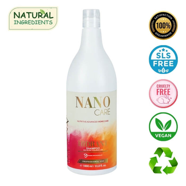 NanoGold Home Care Shampoo 1000 ml – met hyaluronzuur en organische formule