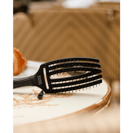 Olivia Garden Fingerbrush Combo Zwart Medium