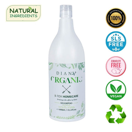 Organic Hair Botox Home Care Shampoo – Natürliches Thermoshampoo für langanhaltende Geschmeidigkeit – 1000 ml