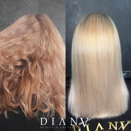 Golden Blue Professional – Luxury Violet Protein Straightening System 1000ml + 500ml