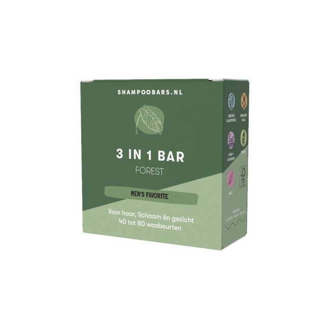 ShampooBars 3-In-1 Bar Forest 60gr