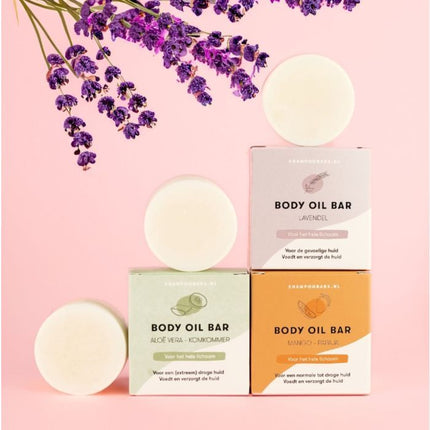 ShampooBars Body Oil Bar Aloe Vera & Komkommer 45gr