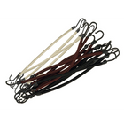 Sibel Elastiekjes met haak zwart/bruin/blond 12st