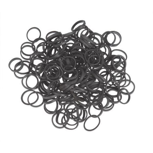 Sibel Haarelastiekjes zwart 500st