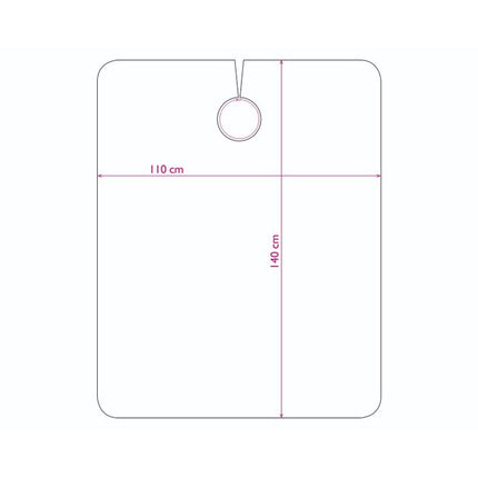 Trend-Design Kapmantel Hair Time zwart