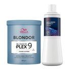 Wella BlondorPlex Powder 9 800 g + Wella Welloxon Perfect ME+ 6 % 1000 ml