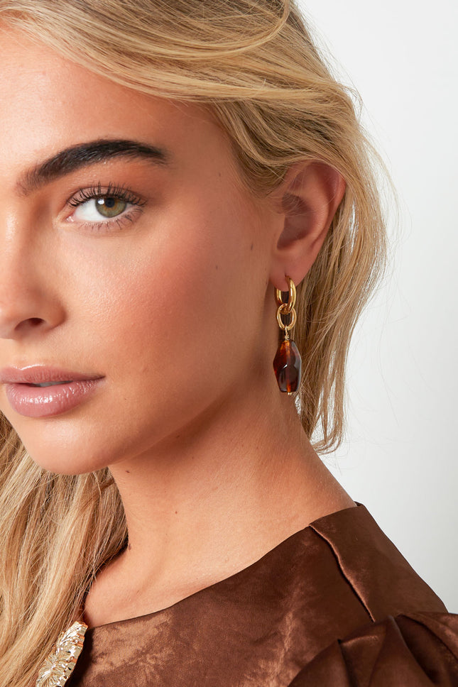 Oorbellen met druppelvorm, onregelmatige vorm, casual, dagelijks, eenvoudig, serie, damessieraden