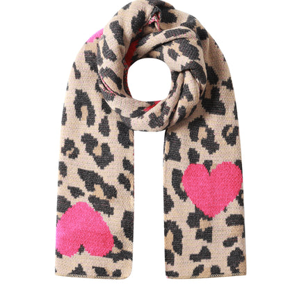 Wintersjaals Hart Casual Acryl Dagelijkse Accessoires