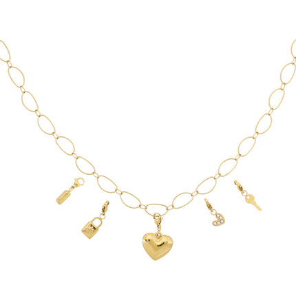 Grote hart DIY ketting