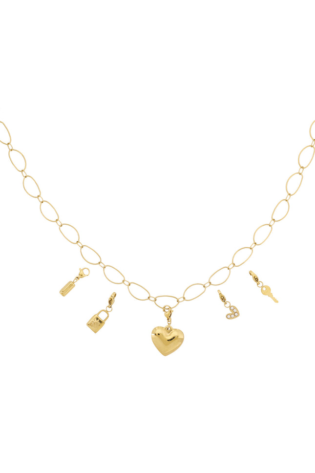 Grote hart DIY ketting