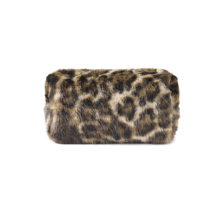 Zachte luipaard make-up tas