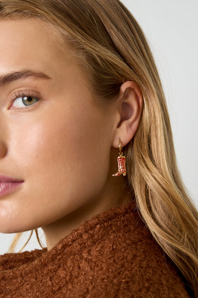 Oorbellen met hangers, laarzen, casual, dagelijks, eenvoudig, serie, damessieraden